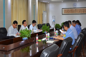 娄底市经信局局长杨旭东光临意昂官网集团落实党史进建教育工作